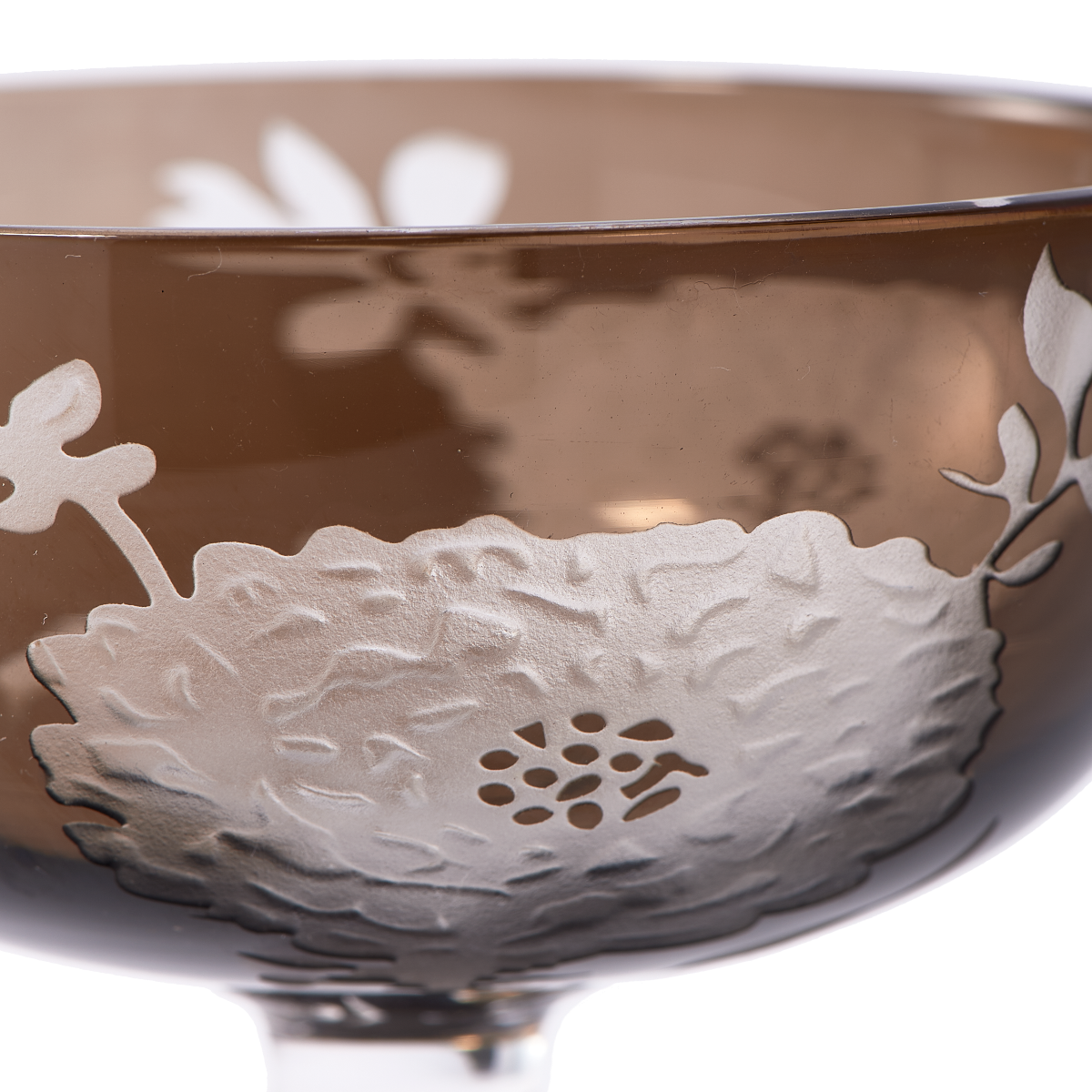 Multicolour Peony Coupe Glasses