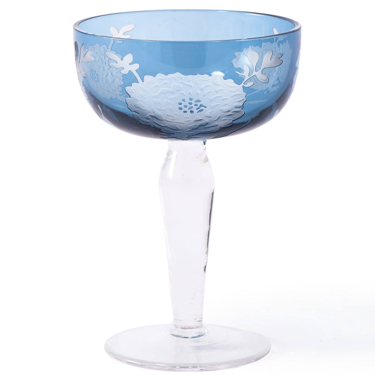 Multicolour Peony Coupe Glasses