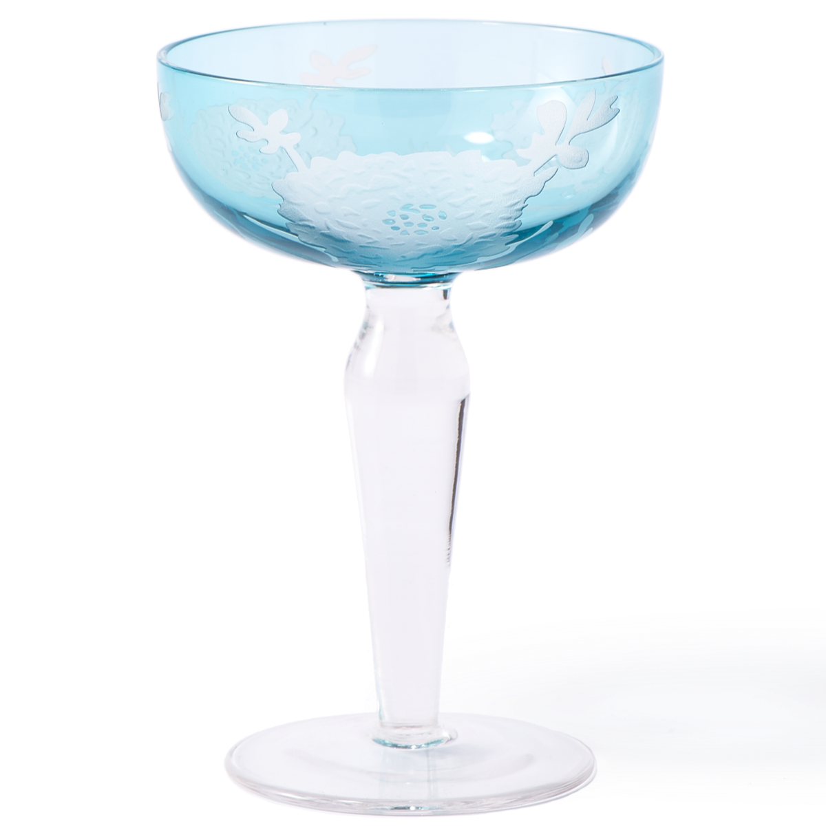 Multicolour Peony Coupe Glasses