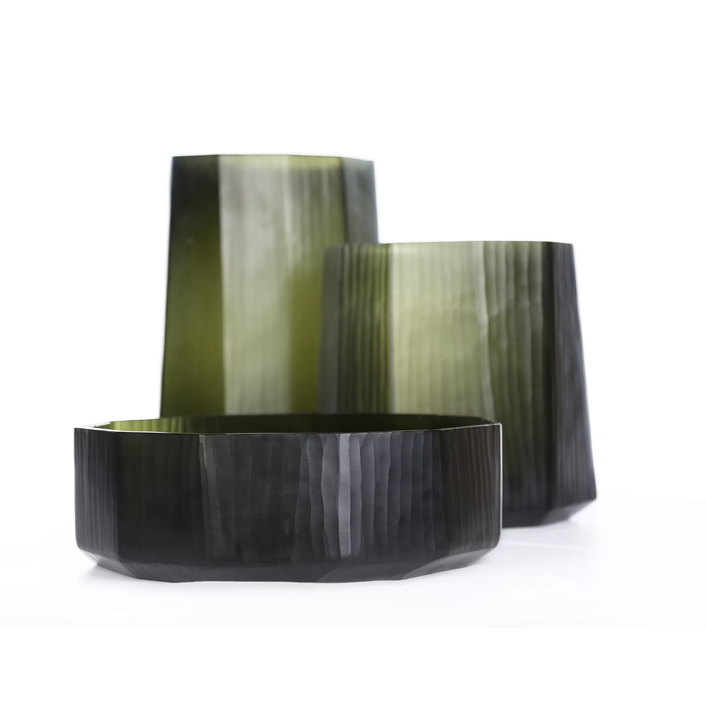 OKKA Vase / Bowl - Black Steelgrey