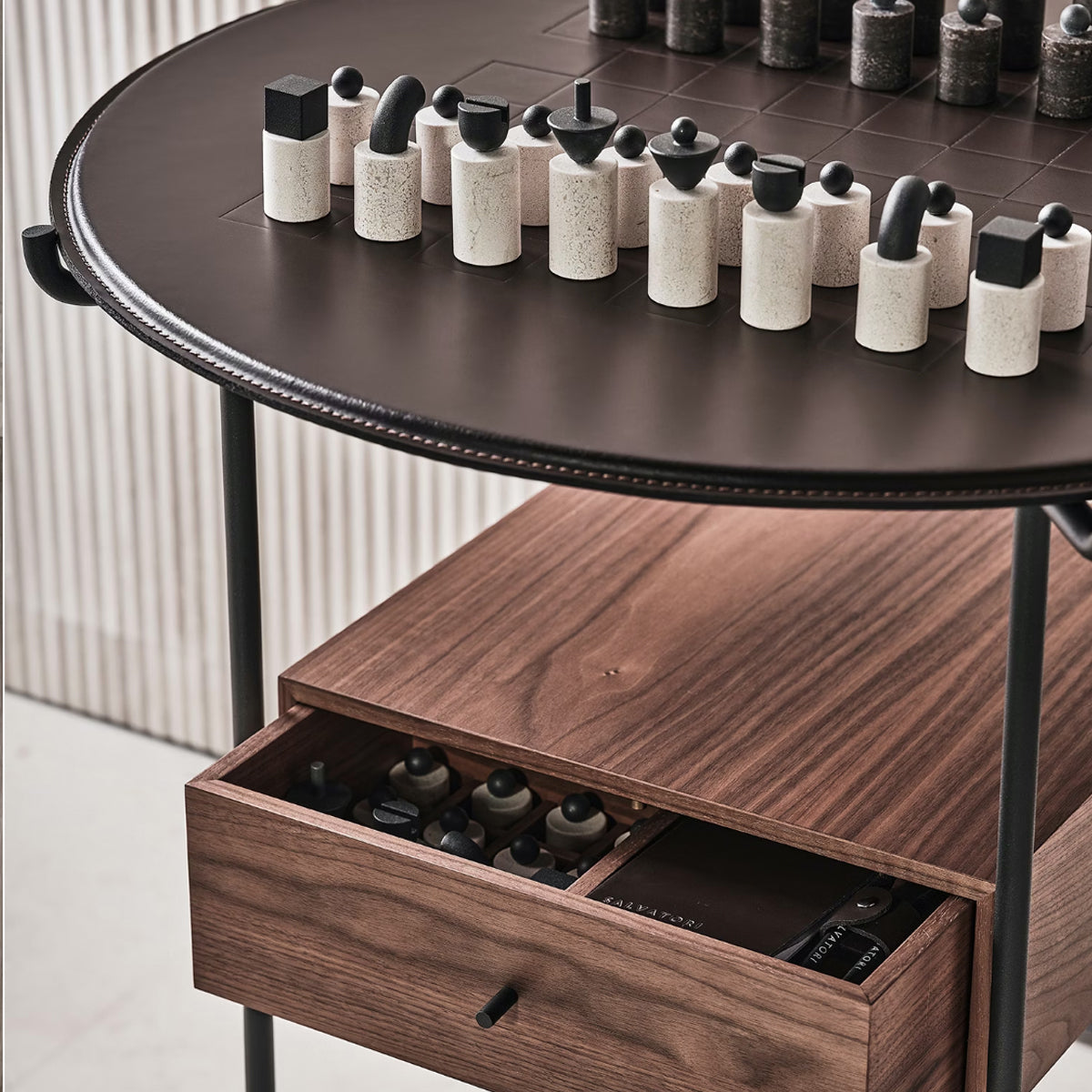 Flirt Chess Table Dark Brown