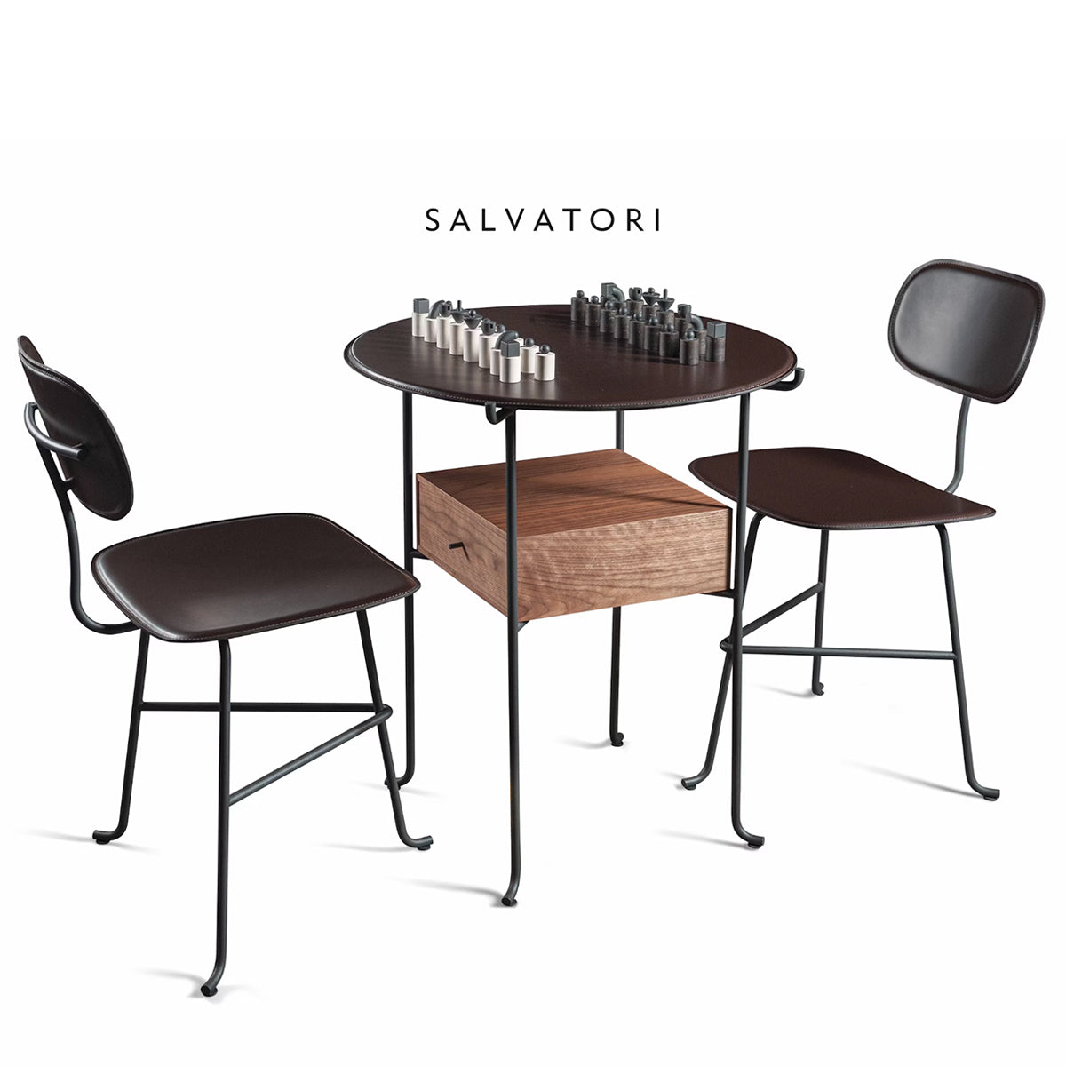 Flirt Chess Table Dark Brown
