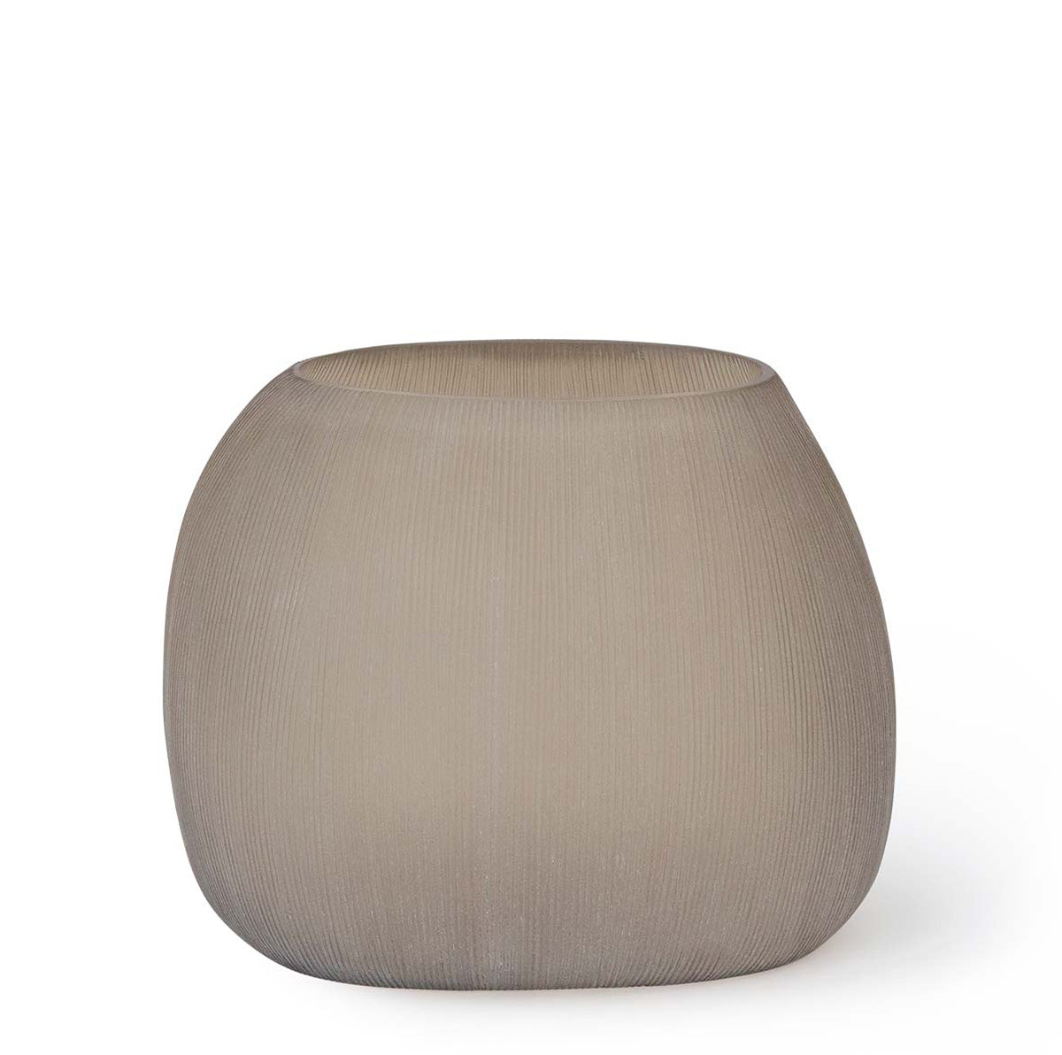 Clemente Round Vase - Smoke Grey