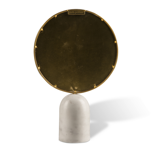 Round Mirror with marble Base