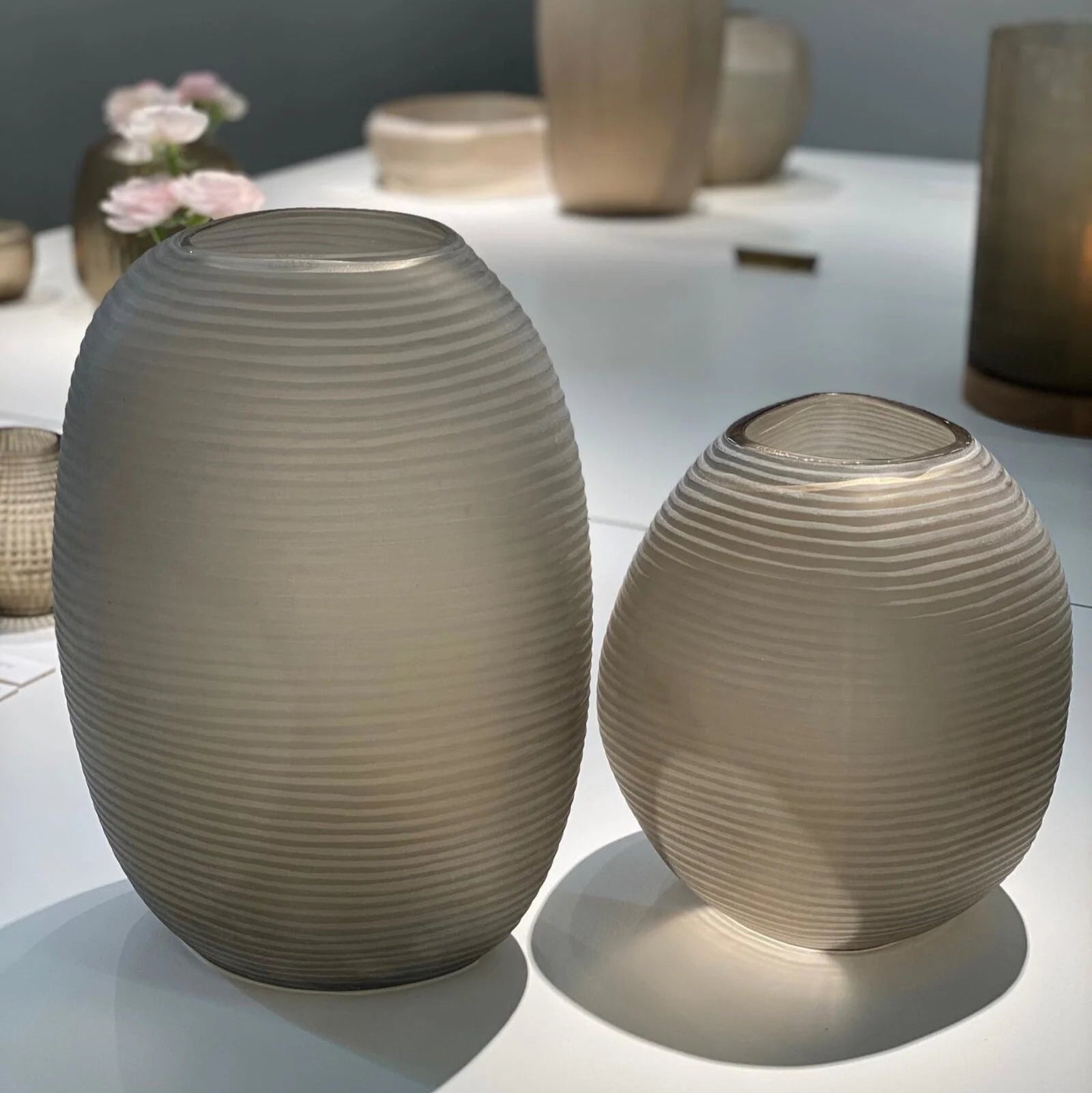 Vase Patara Round - Smoke Grey