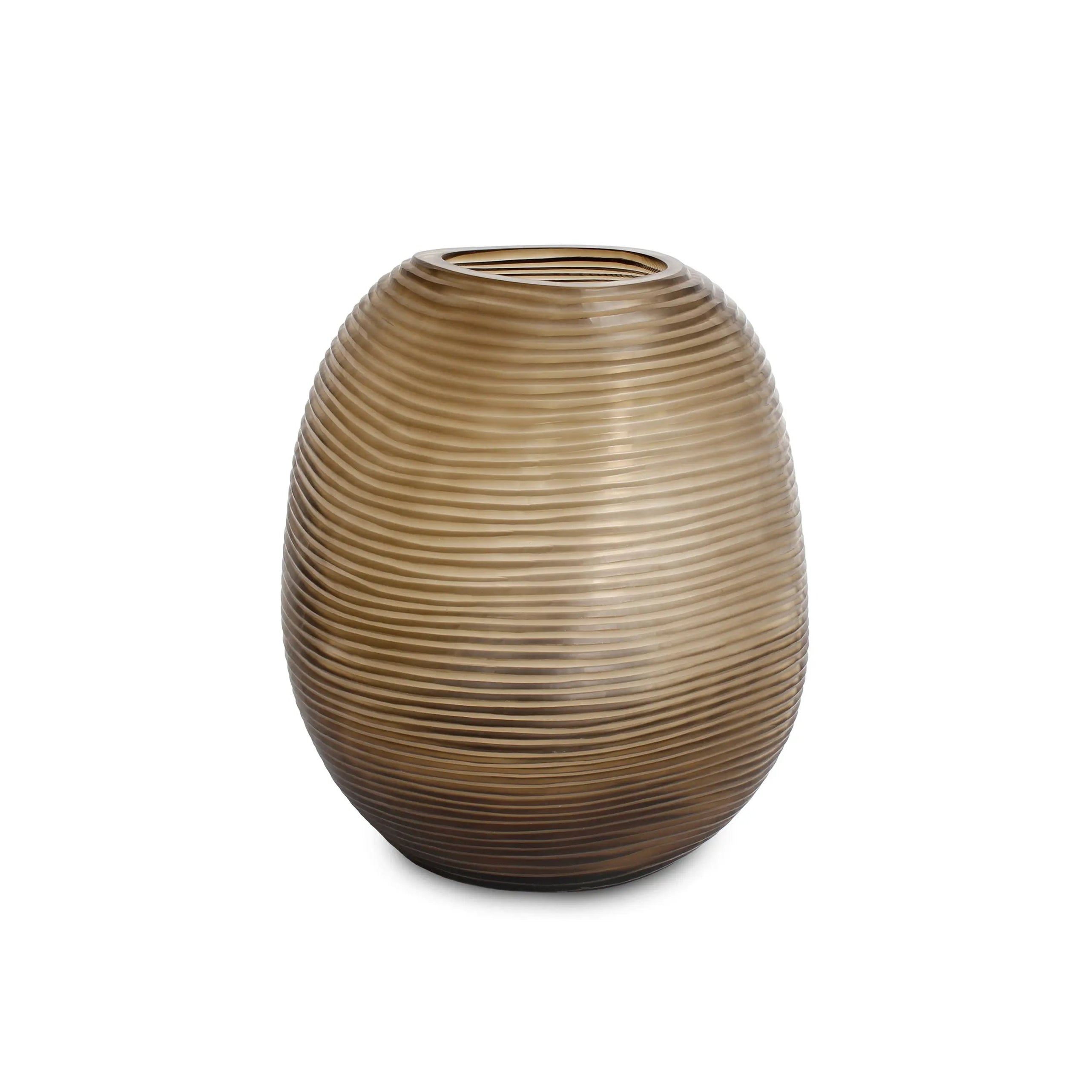 Vase Patara Round - Smoke Grey