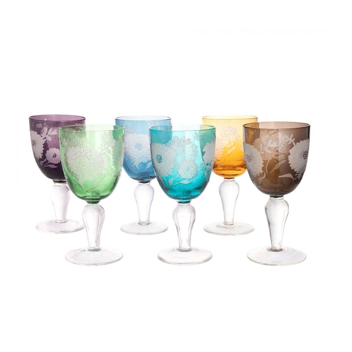 Peony Wine Glasses Set