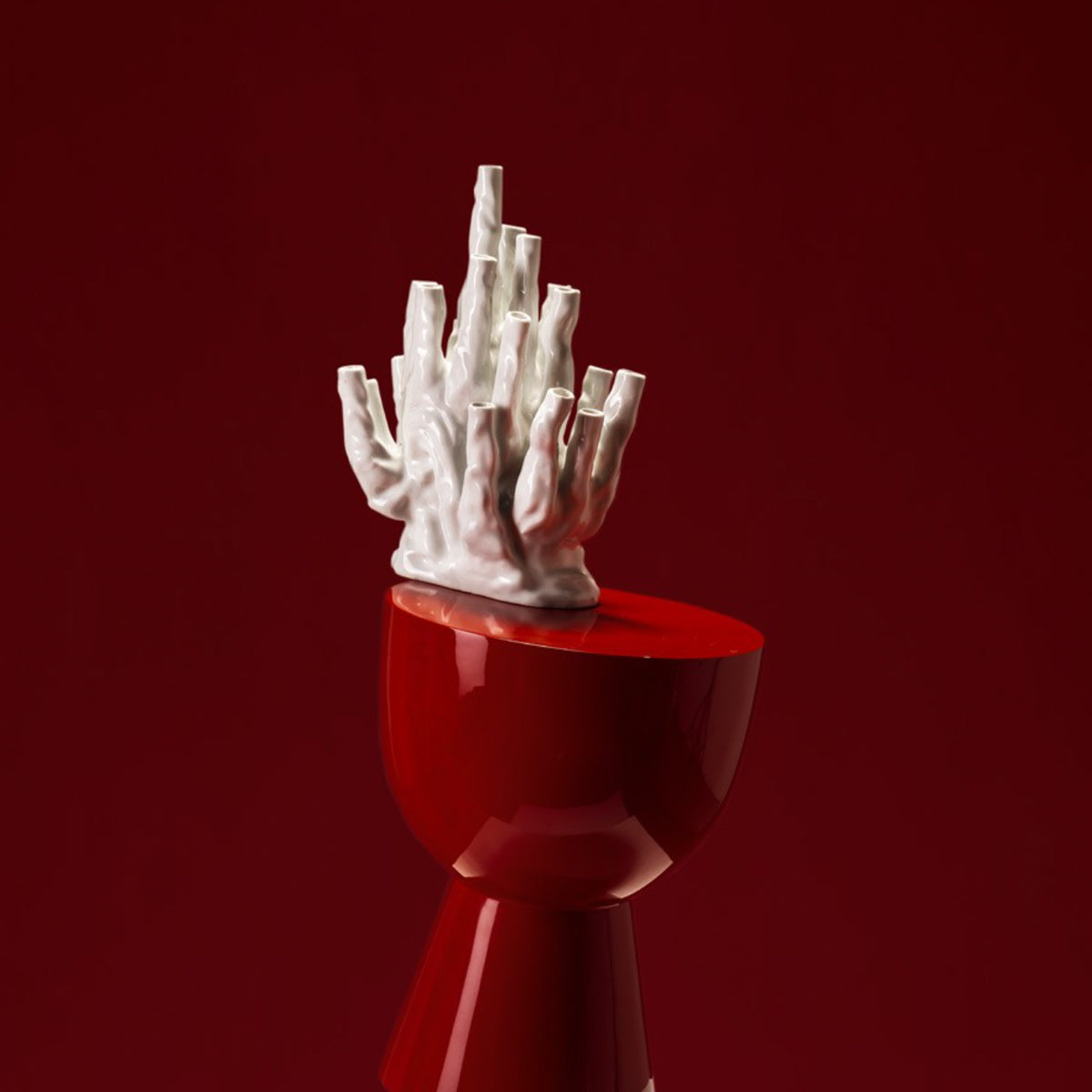Coral Vase 20-Tulips