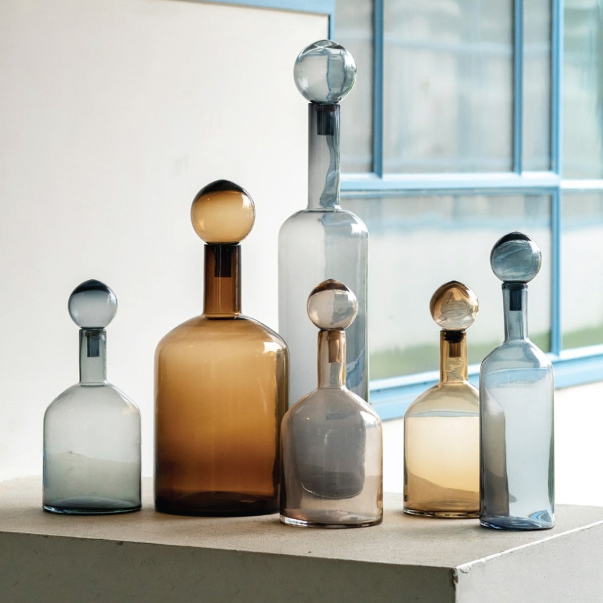 Set of 4 Bubbles & Bottles L