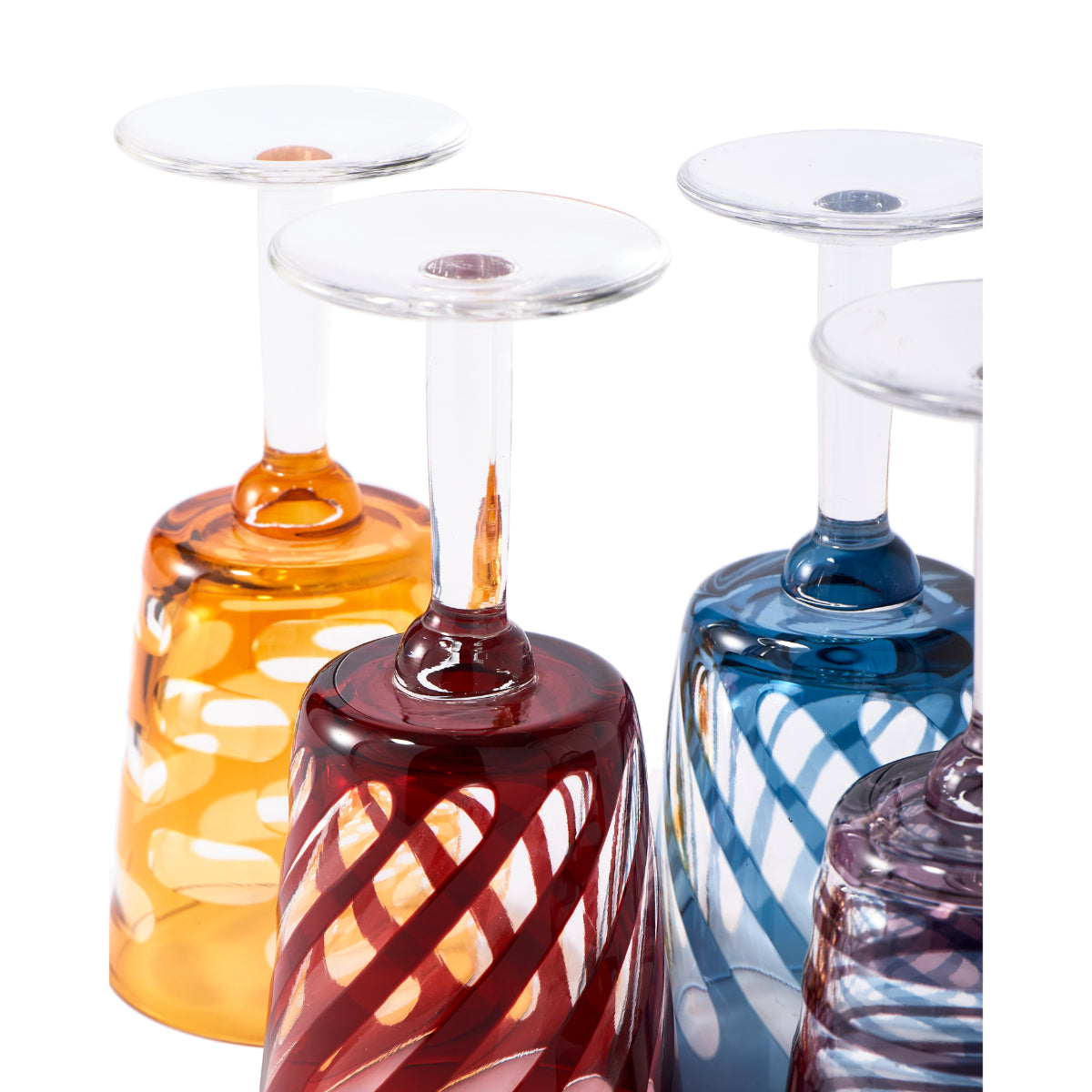 Tubular Wine Glasses