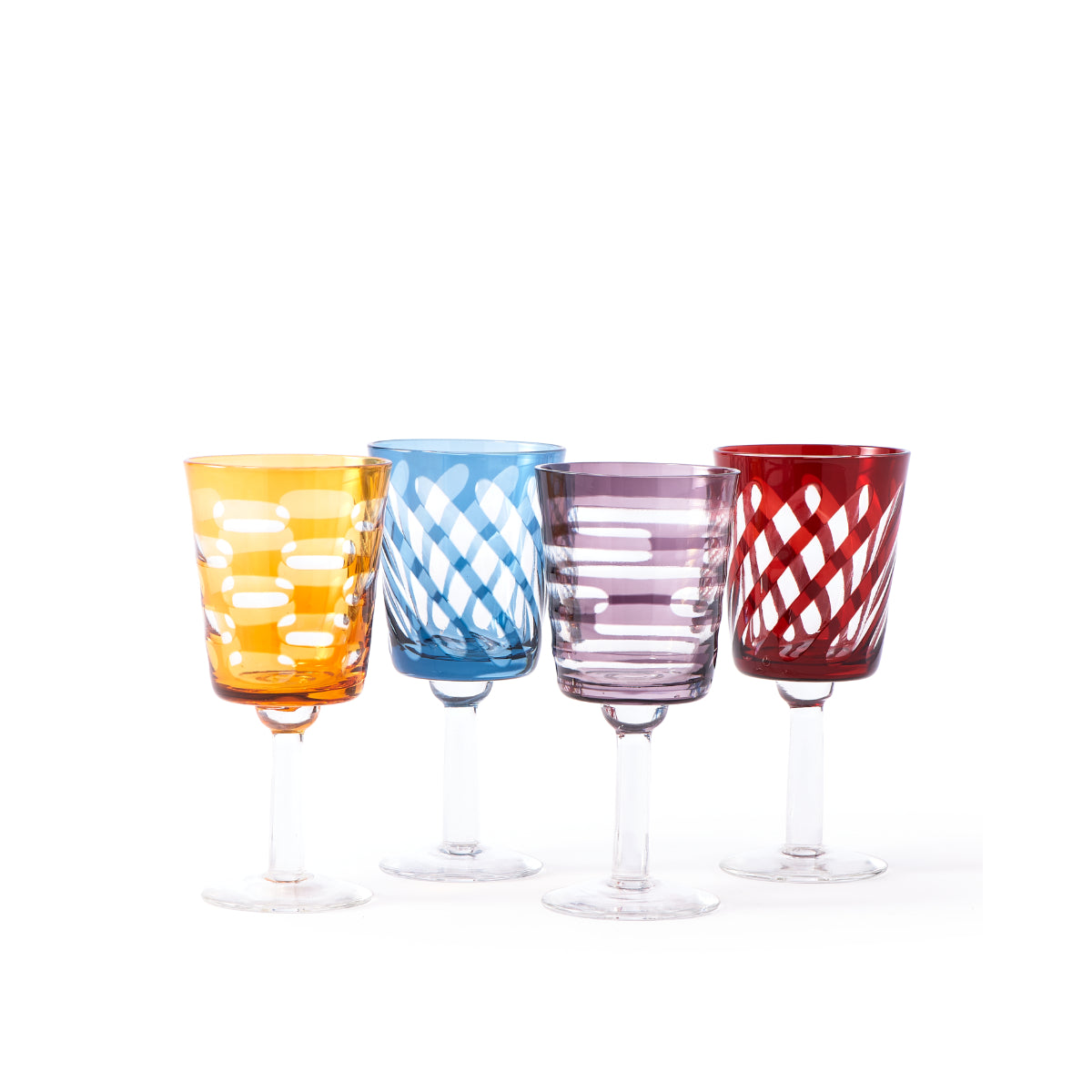 Tubular Wine Glasses