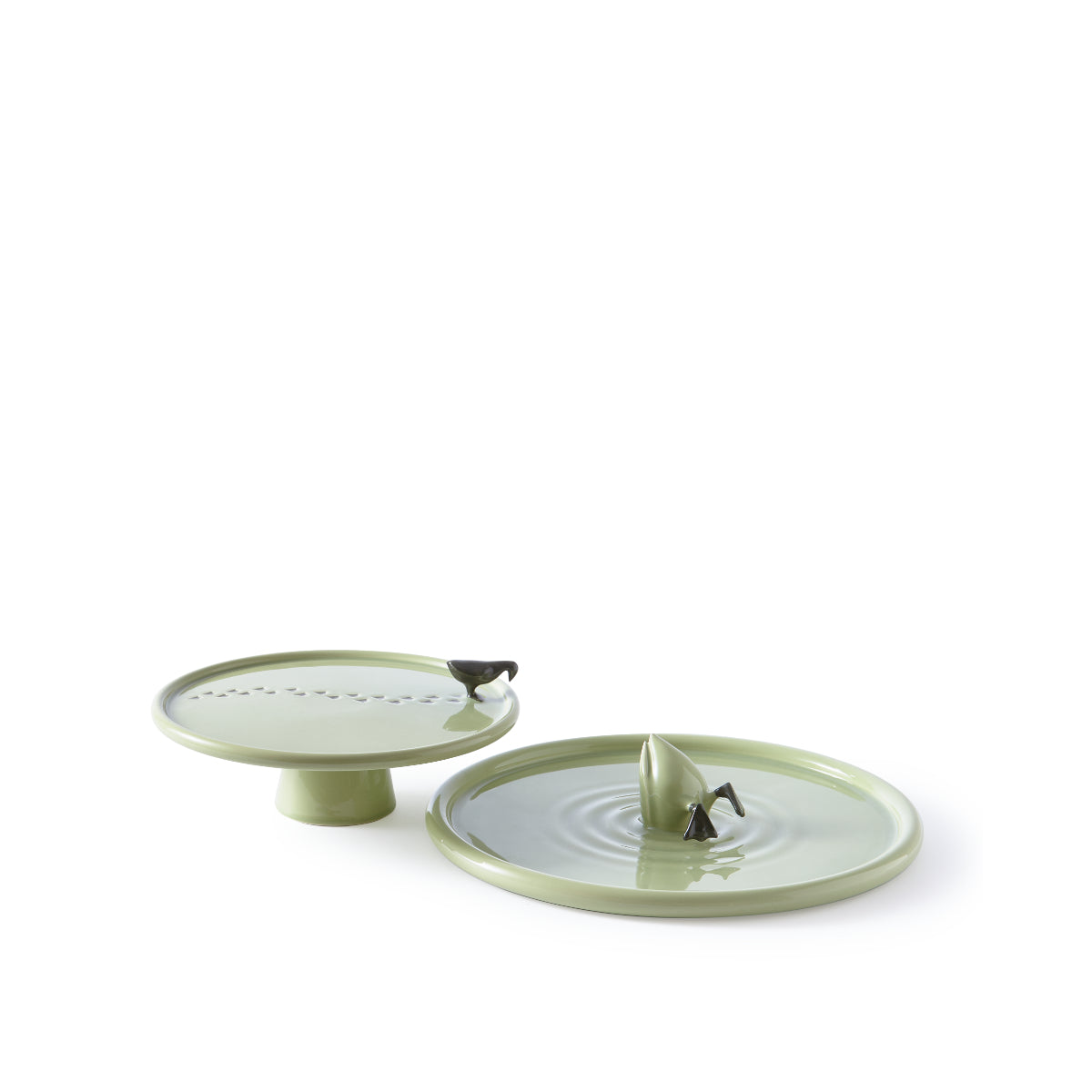Diving Duck Plate Green