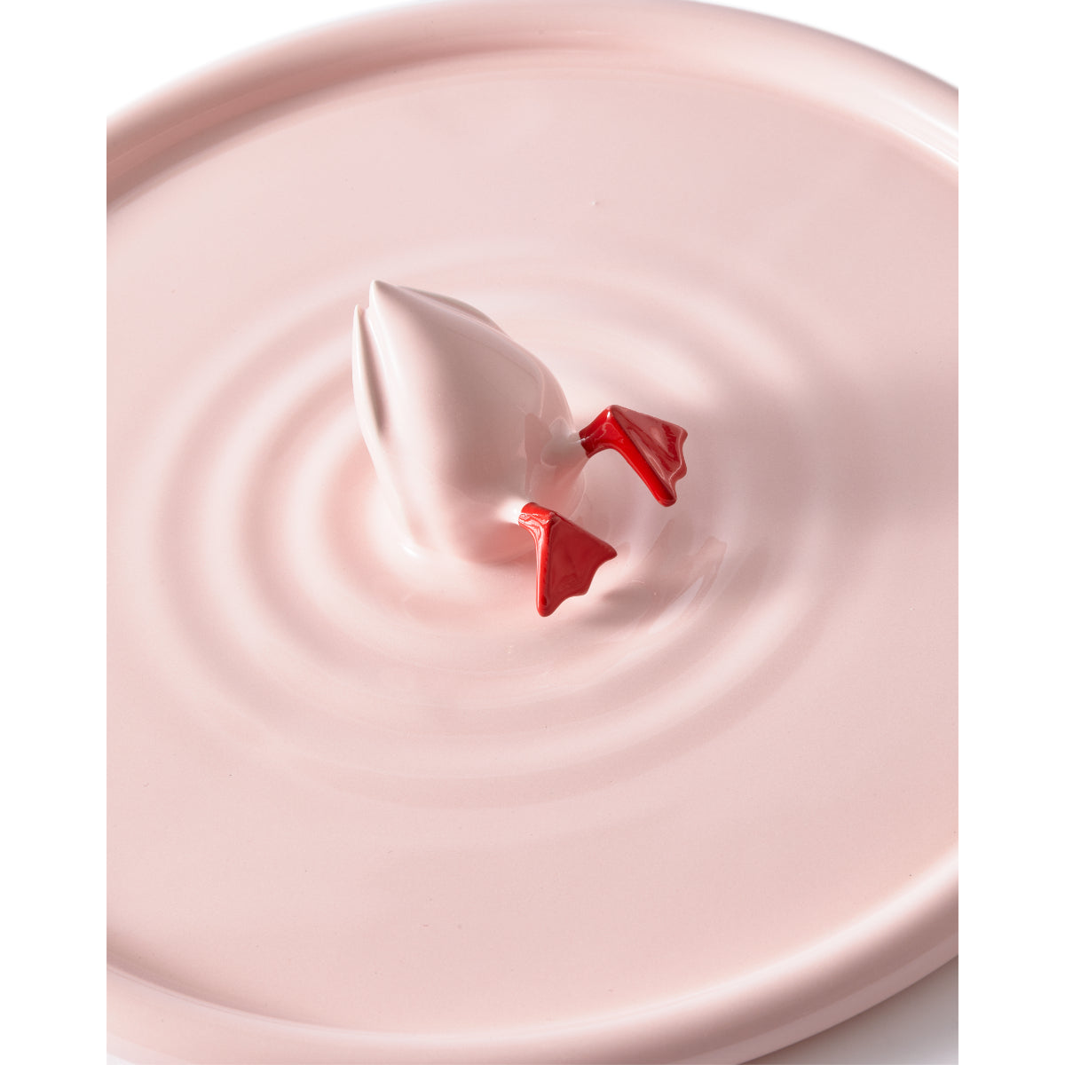 Diving Duck Plate Pink