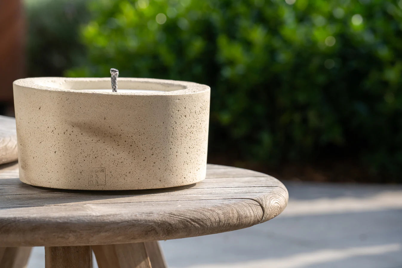 Urban Outdoor Table Candle Three - Grey