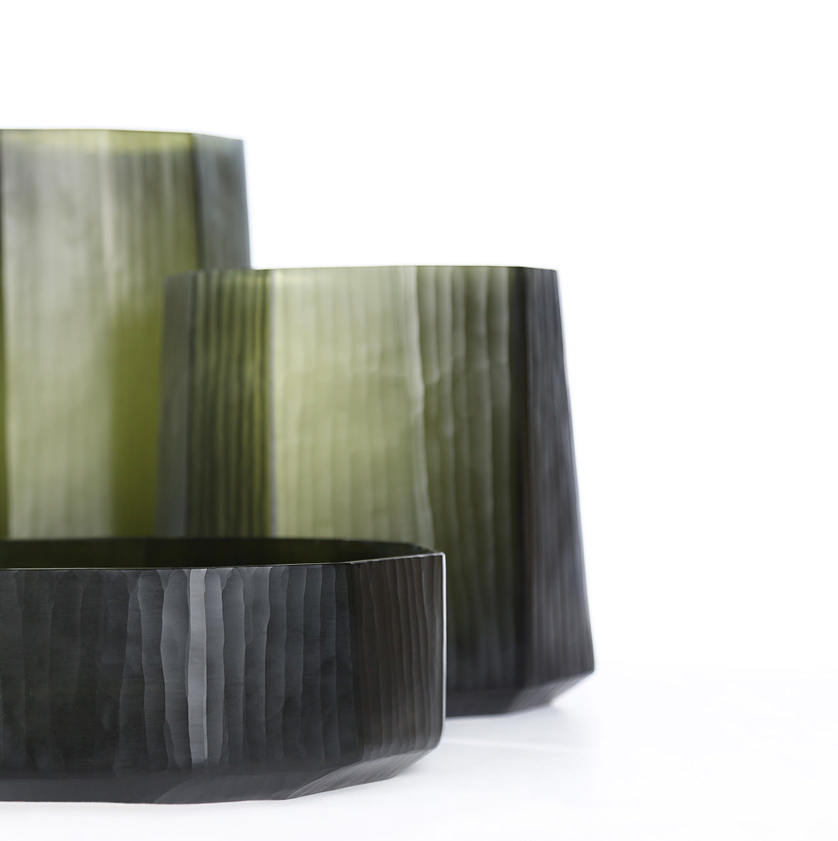 OKKA Vase / Bowl - Black Steelgrey